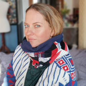 Komin patchworkowy  kolorowy unisex