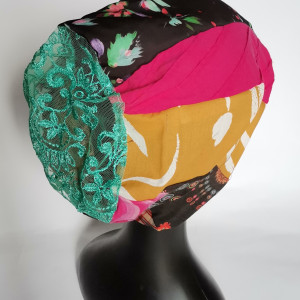 Czapka patchworkowa wiosenna