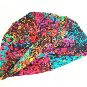 Turban wiosenny kolorowy