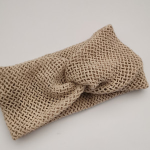 Opaska miękka ecru siateczka