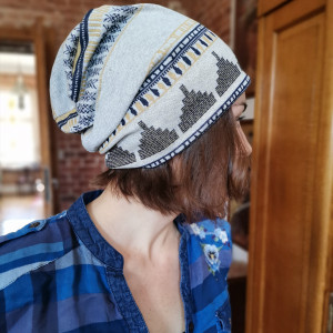 Czapka damska etno