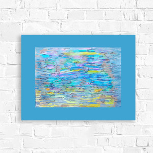 abstrakcyjny obrazek 30x40,  nowoczesna dekoracja na ścianę, morze rysunek A3, abstrakcja ręcznie malowana, grafika do loftu