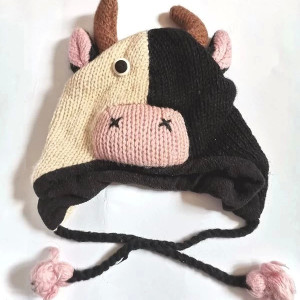 czapka krowa z nepalu