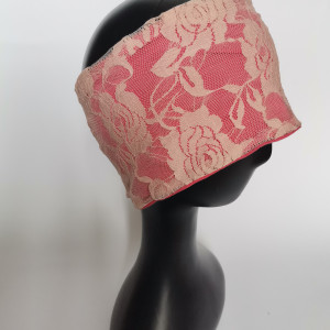 Opaska koronkowa szeroka wiosenna