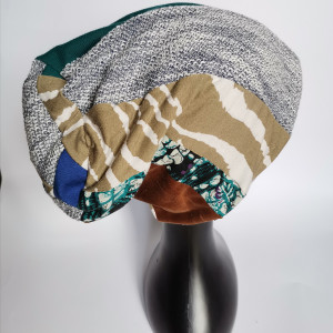 Czapka patchworkowa wiosenna