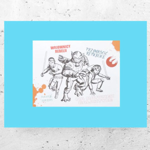 plakat dla chłopca, obrazek do pokoju chłopca, star wars plakat A4, gwiezdne wojny plakat 21x30, star wars rebelianci plakat na ścianę, małe plakaty z filmów, filmowe plakaty do domu, posters