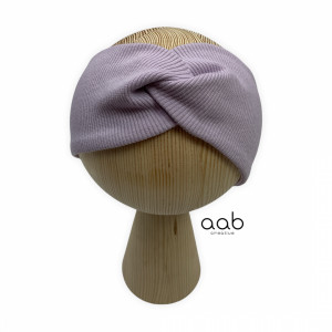 Opaska zaplatana prążek fiolet 46-56 cm