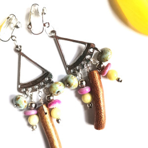 Klipsy muszle koraliki