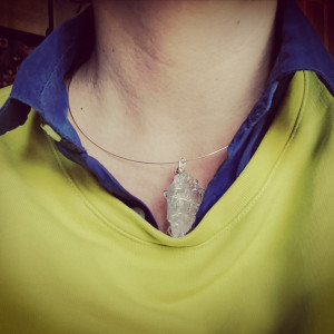 Naszyjnik z kryształem górskim