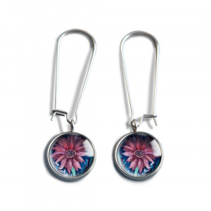 Violet flowers kolczyki