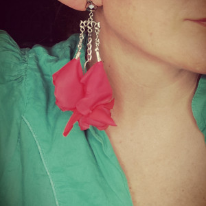 Klipsy kwiaty lekkie