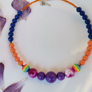 Naszyjnik tęczowa kolia