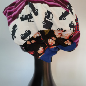 Czapka wiosenna patchworkowa