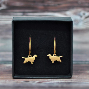 Spaniel, Spanielek - kolczyki srebrne 925