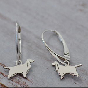 Spaniel, Spanielek - kolczyki srebrne 925