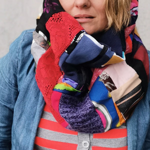 Komin patchworkowy  kolorowy