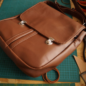 PRL Teczka Skóra Licowa Średni Brąz Kamel