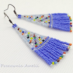 indiańce melanż niebieski