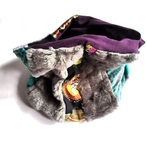 Komin patchworkowy  kolorowy z frida