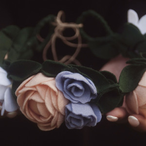 wianek w pastelowych odcieniach