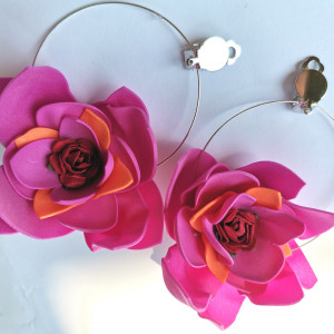 Kolczyki kwiaty zwariowane lekkie