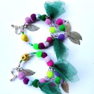 Klipsy koła boho neony polecam