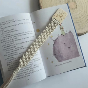 Zakładka do książki Mały książę - kolor ecru