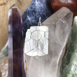 Naszyjnik kalcyt optyczny