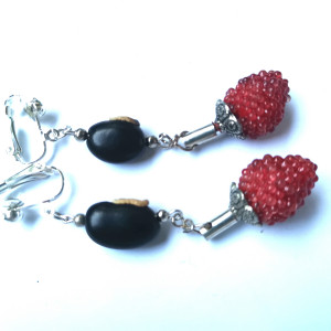 Klipsy pocałuj mnie w poziomkę