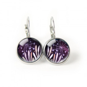 Violet forest kolczyki