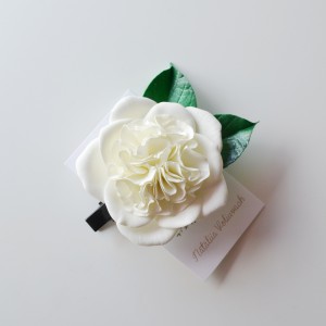 Ślubna spinka - róża angielska
