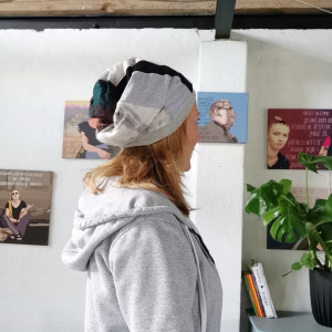 Czapka patchworkowa smerfetka