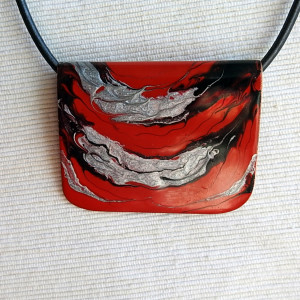 Zawieszka, wisior "Energetyczna Czerwień"