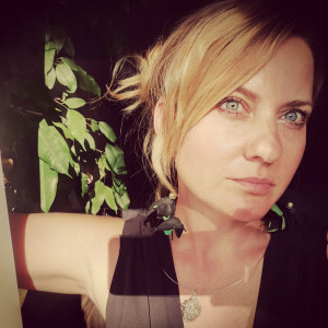 Kolczyki kwiaty zielono czarne