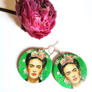 Kolczyki Frida dwustronne lekkie