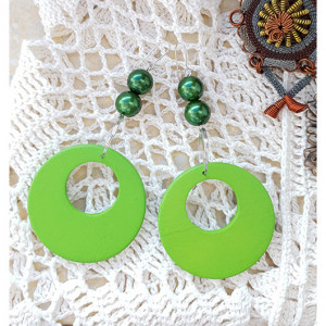 5431 długie kolczyki zielone