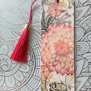 Zakładka do książki Flowers & Butterfly