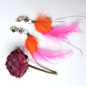 Klipsy pióra lekkie bujne