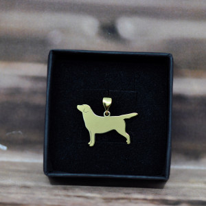 Labrodor retriever - wisiorek srebrny
