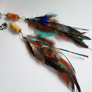 Klipsy pióra lekkie bujne