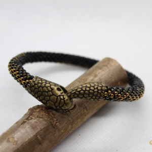 żmijka - ręcznie robiona bransoletka z koralików