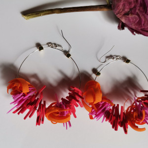 Kolorowe lekkie kolczyki koła