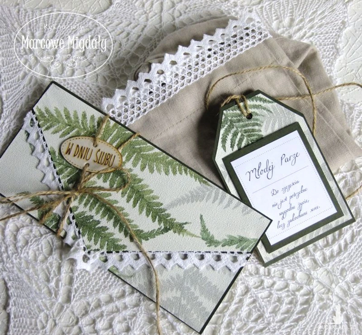 Komplet ślubny eko, kopertówka i torebka na alkohol