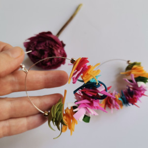 Kolorowe lekkie kolczyki koła