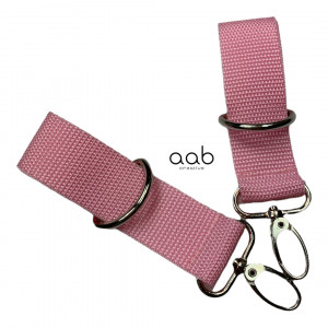 Różowe zaczepy do wózka