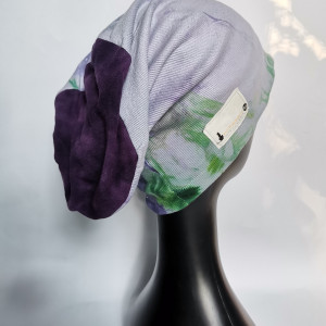 Czapka ręcznie farbowana na podszewce rozmiar uniwersalny, taka codzienna dzianinowa czapka box f1