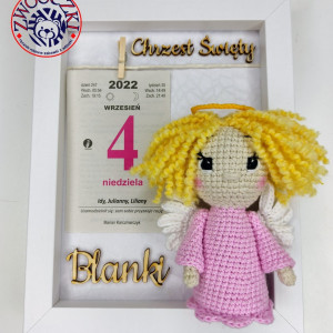 Metryczka pamiątka Chrztu Świętego