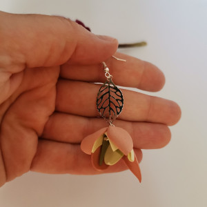 Kolczyki  kwiatowe kolorowe boho