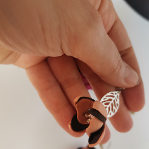 Kolczyki  kwiatowe kolorowe boho