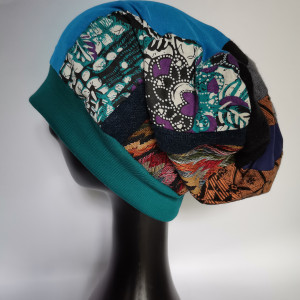 Czapka damska  handmade smerfetka